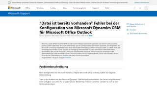 
                            6. Fehler bei der Konfiguration von Microsoft Dynamics CRM für ...