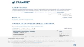 
                            8. Fehler beim Anlegen der Netzwerkverbindung - SantanderBank - Die ...