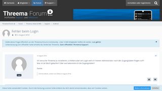 
                            7. Fehler beim Login - Threema-Forum