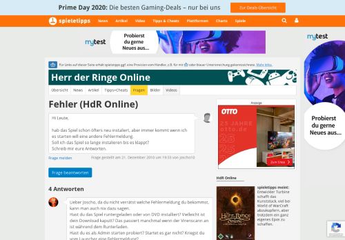 
                            6. Fehler: HdR Online - Spieletipps