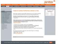 
                            12. Fehler im Janitos Tarifrechner, Version 3.1.5.0. - Janitos.de Offline ...