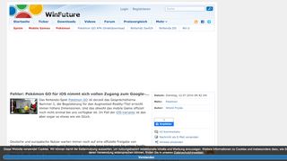 
                            6. Fehler: Pokémon GO für iOS nimmt sich vollen Zugang zum Google ...
