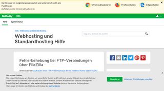 
                            2. Fehlerbehebung bei FTP-Verbindungen über FileZilla | Webhosting ...