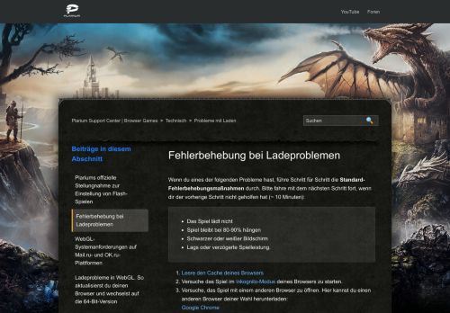 
                            9. Fehlerbehebung bei Ladeproblemen – Plarium Support Center ...