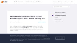 
                            4. Fehlerbehebung bei Problemen mit der Aktivierung von Avast ...