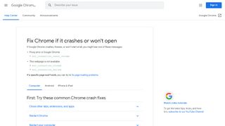 
                            10. Fehlerbehebung: Chrome funktioniert nicht oder stürzt ab - Computer ...