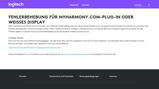 
                            6. Fehlerbehebung für MyHarmony.com-Plugin oder weißes Display