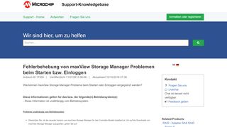 
                            5. Fehlerbehebung von maxView Storage Manager Problemen beim ...