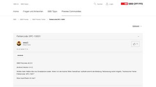 
                            7. Fehlercode SPC-10001 - SBB CFF FFS Community - 16168