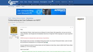 
                            10. Fehlermeldung bei Cam Software von NZXT | ComputerBase Forum