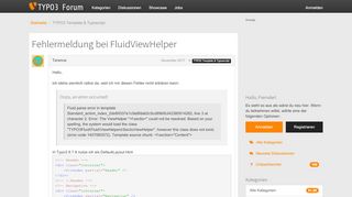 
                            4. Fehlermeldung bei FluidViewHelper — TYPO3 Forum