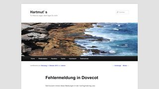 
                            10. Fehlermeldung in Dovecot | Hartmut' s