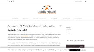 
                            10. Fehlersuche - 10 Weeks Bodychange | I Make you Sexy ...