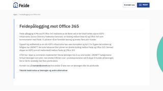 
                            7. Feidepålogging mot Office 365 | Feide