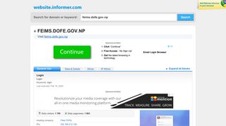 
                            9. feims.dofe.gov.np at Website Informer. Login. Visit Feims Dofe.