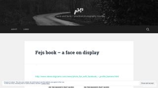 
                            10. Fejs book – a face on display – pH³