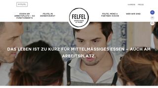 
                            13. FELFEL Menü & Partner-Köche • FELFEL