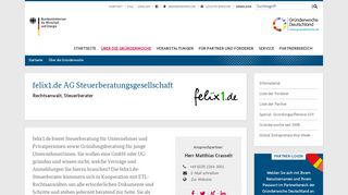 
                            13. felix1.de AG Steuerberatungsgesellschaft - Partner: Gründerwoche ...