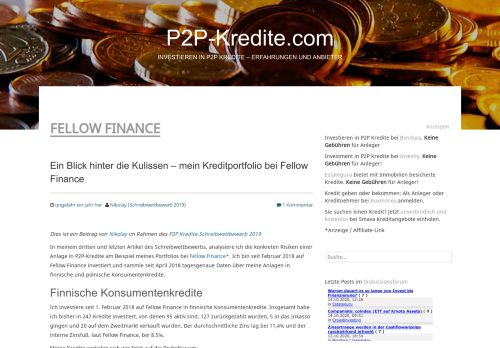 
                            11. Fellow Finance | P2P-Kredite.com