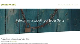
                            13. Felogin Form mit rsaauth auf jeder Seite | comuno.net