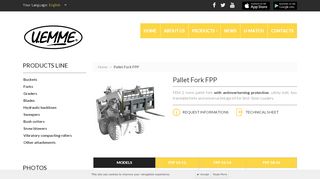 
                            13. FEM 2 Pallet Fork FPP for Sale - Excavator Pallet Forks | Uemme