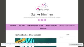 
                            7. Feministisches Theaterlabor – Starke Stimmen