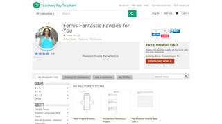 
                            13. Femis Fantastic Fancies for You Teaching Resources | Teachers Pay ...