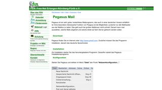 
                            8. FEN - Hilfe: Konfiguration von Pegasus Mail 3