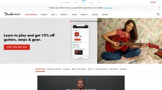 
                            9. Fender Play Guitar Lessons - Learn How to Play Guitar in 7 Min a Day