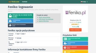 
                            6. Feniko logowanie do feniko.pl na stronie - Fin32.com