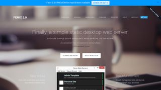 
                            12. Fenix Web Server | Static Web Servers for the Desktop