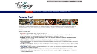 
                            4. Fenway Cash - Fenway Card