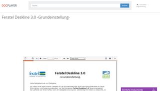 
                            4. Feratel Deskline 3.0 -Grundeinstellung- - PDF - DocPlayer.org