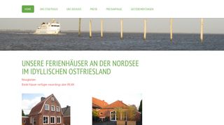 
                            1. Ferienhäuser Ferienhaus Nordsee Ostfriesland - Jimdo