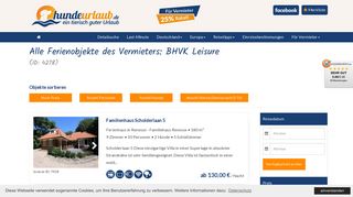 
                            4. Ferienobjekte des Vermieters: BHVK Leisure (ID: 4278) - Hundeurlaub