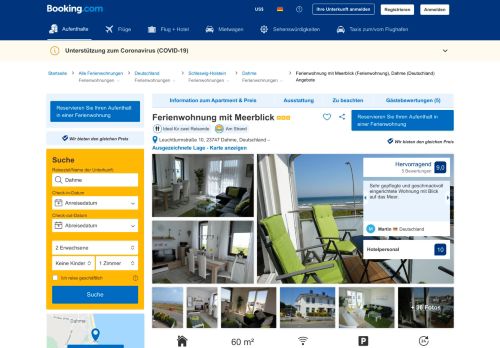 
                            3. Ferienwohnung Ferienwohnung mit Meerblick - Booking.com