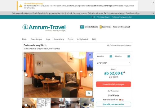 
                            13. Ferienwohnung Wertz (34166) - Ferienwohnung Wittdün - Amrum-Travel