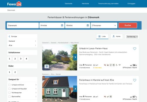 
                            10. Ferienwohnungen & Ferienhäuser in Dänemark mieten | Fewo24
