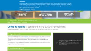 
                            3. fermopoint | Servizio ritiro pacchi | Pick up point