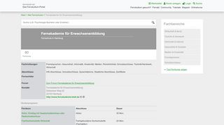 
                            8. Fernakademie für Erwachsenenbildung in Hamburg: Fernschule im ...