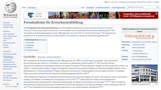 
                            11. Fernakademie für Erwachsenenbildung – Wikipedia