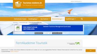 
                            12. FernAkademie Touristik | tourismus-studieren.de