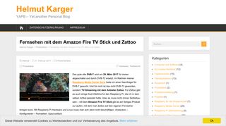
                            6. Fernsehen mit dem Amazon Fire TV Stick und Zattoo – Helmut Karger