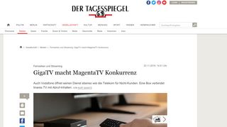 
                            11. Fernsehen und Streaming: GigaTV macht MagentaTV Konkurrenz ...