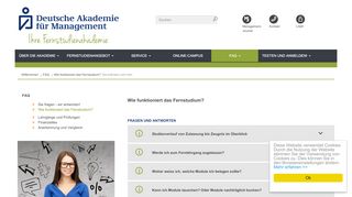 
                            12. Fernstudium - Deutsche Akademie für Management - DAM