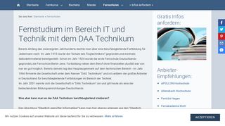 
                            6. Fernstudium IT und Technik am DAA Technikum | Fern-Studium.de