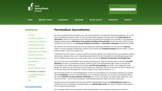 
                            4. Fernstudium Journalismus - FJS Freie Journalistenschule