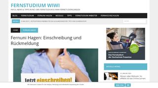 
                            9. Fernuni Hagen: Einschreibung und Rückmeldung - Fernstudium WiWi