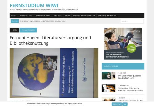 
                            4. Fernuni Hagen: Literaturversorgung und Bibliotheksnutzung