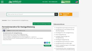 
                            7. Fernwaermerohre fuer Hackgutheizung - Landwirt.com